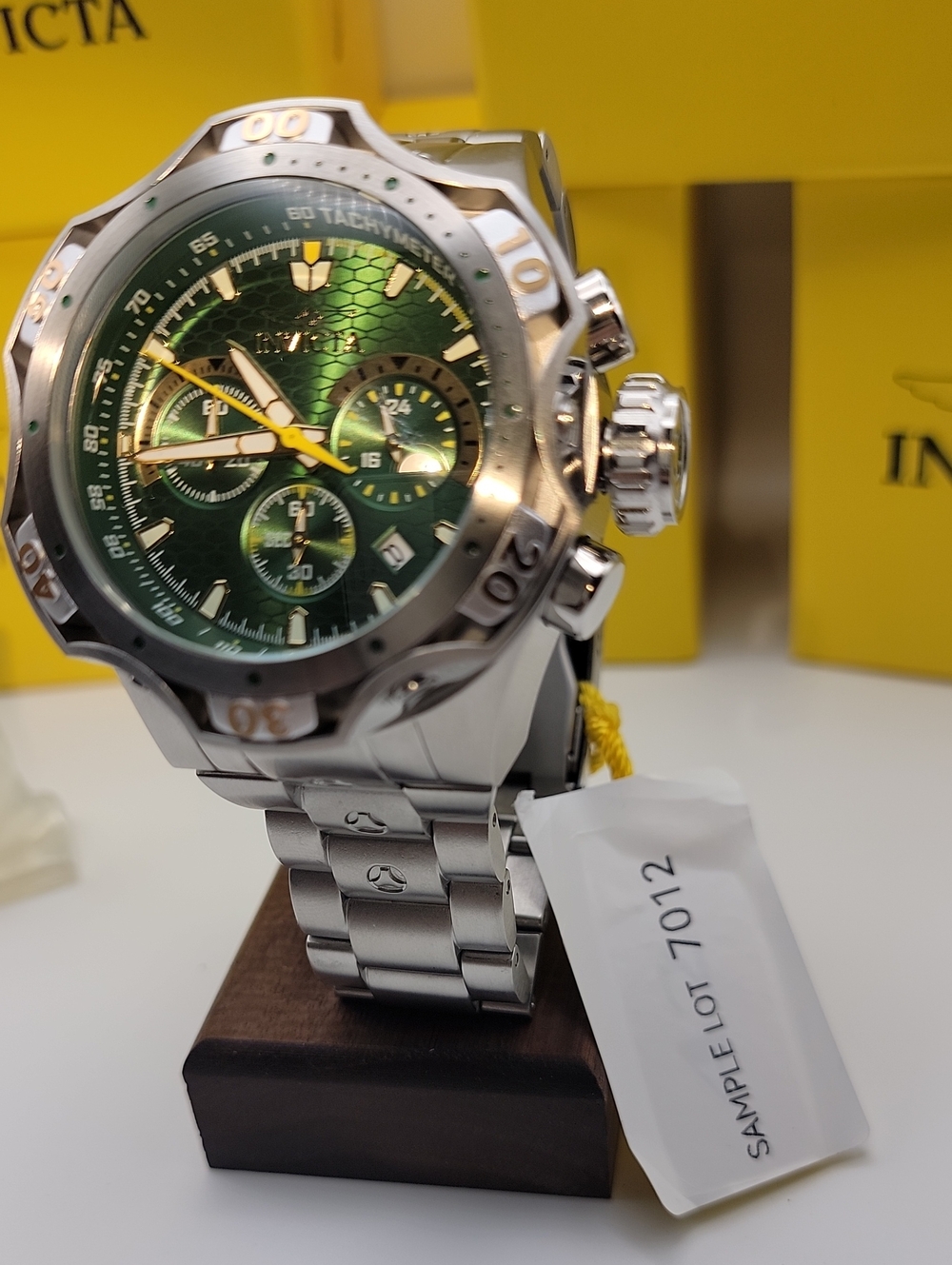 NEW 🐍 Invicta Venom Combat Men's Watch 52.5mm Stainless 47762 Green Statement - Picture 9 of 10